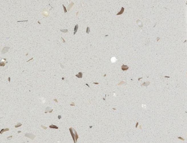 White Shell Quartz Countertop