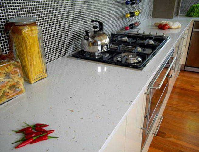 WHITE SHELL QUARTZ COUNTERTOP COLLECTION